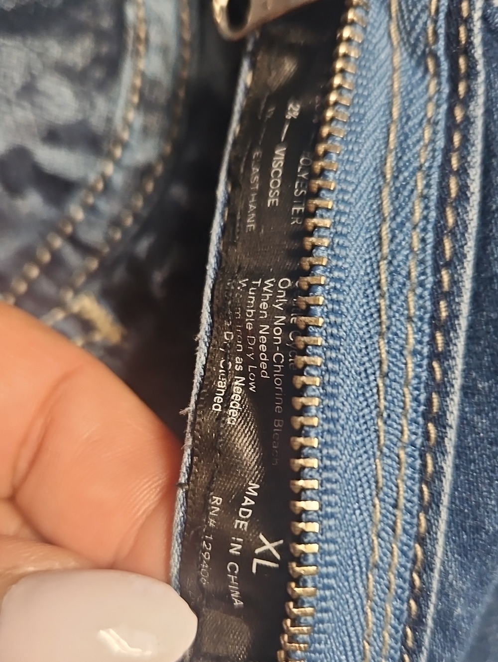 Women’s Light Blue Denim Reversable  Jeans - Picture 3 of 5